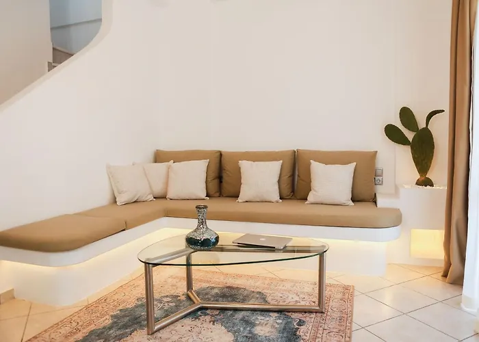 ヴィラ The Z Private Villa, Santorini モノリソス